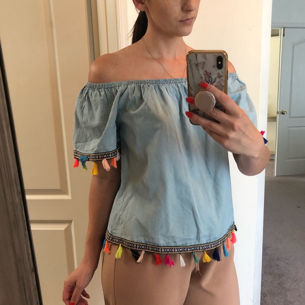 Speed Limit Off the Shoulder Top